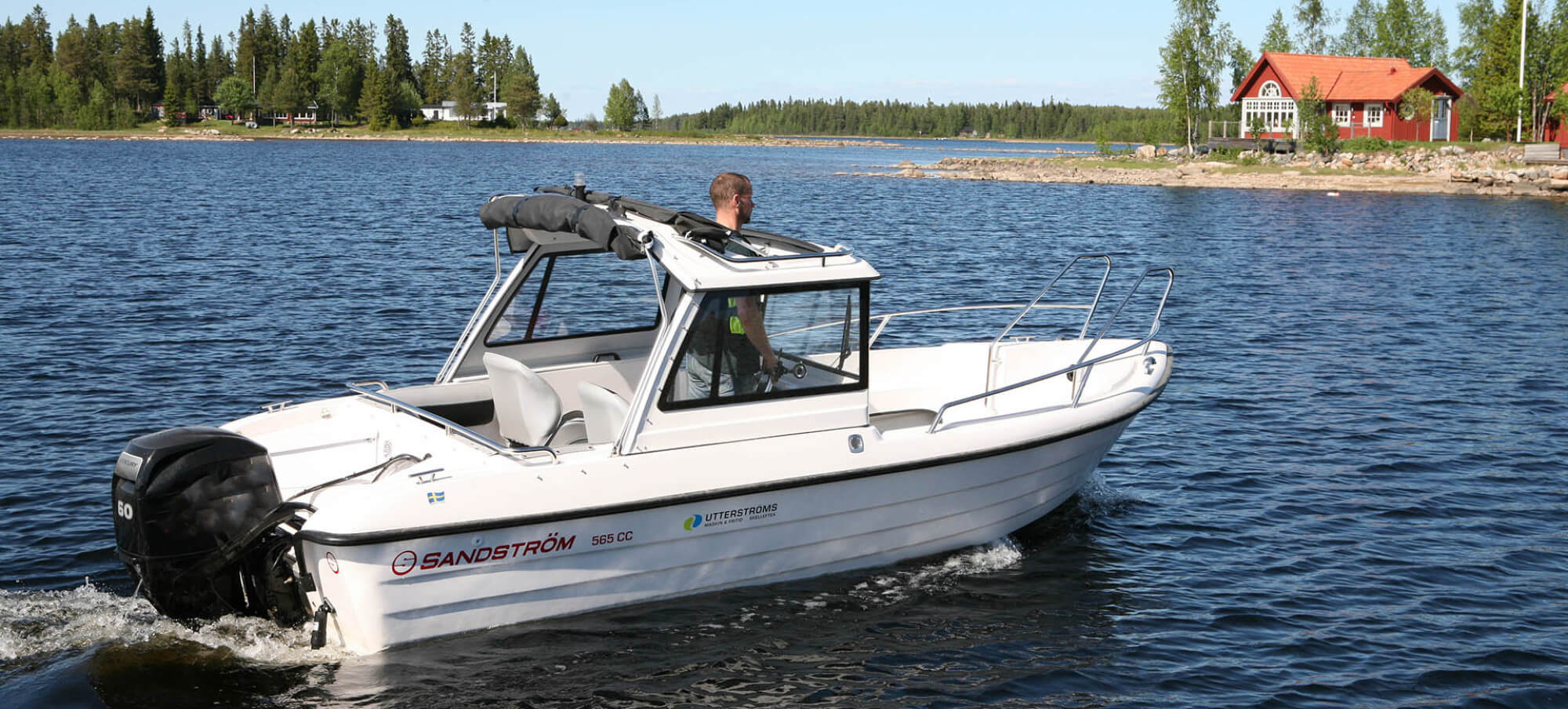 Svensktillverkade Sandström båtar för fiske och fritid.